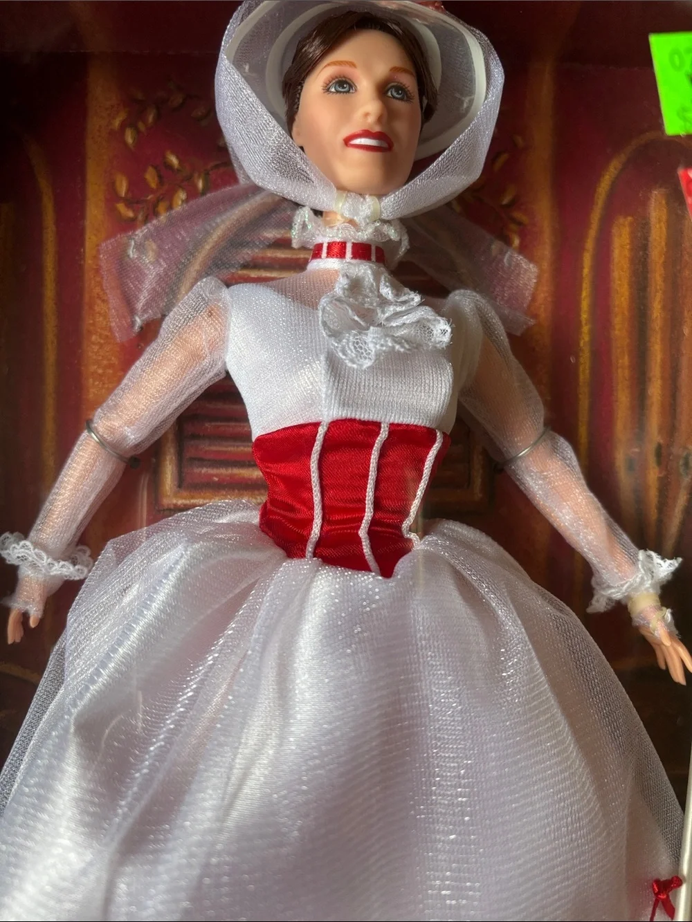 Barbie Mary Poppins Jolly Holiday Edition Costume Doll - White & Red